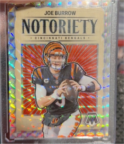 2020 Panini Mosaic Notoriety #Joe Burrow — front