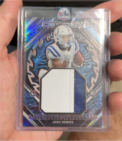 2022 Panini Obsidian Unbreakable Josh Downs — front