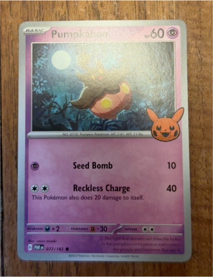 2023 Pokémon Scarlet & Violet #077 Pumpkaboo — front