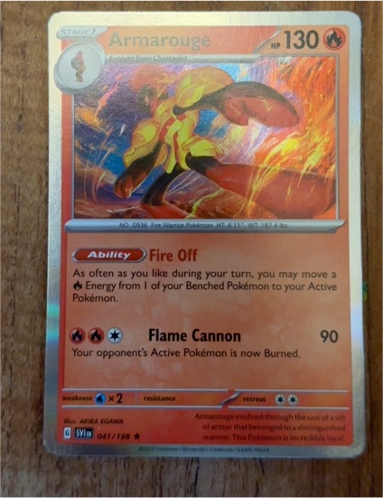 2023 Pokémon SV Scarlet & Violet #041 Armarouge — front
