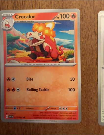 2023 Pokémon SV1a #037 Crocalor — front