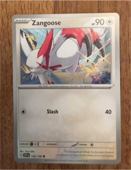 2022 Pokemon SV11 #146 Zangoose — front