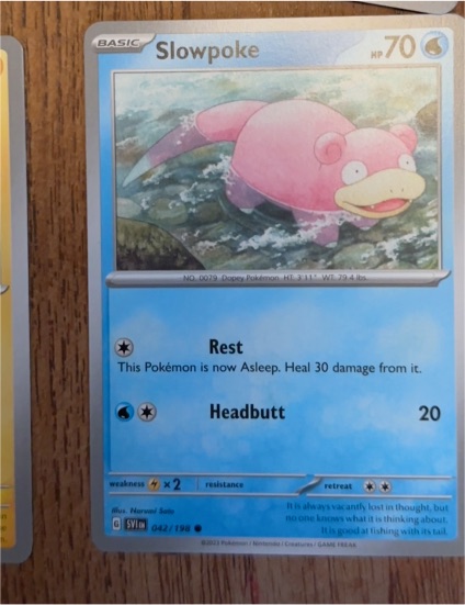 2023 Pokémon SV1 #042 Slowpoke — front