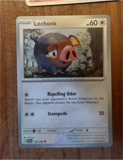 2023 Pokémon SV11 #154 Lechonk — front