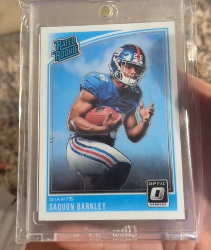 2018 Donruss Optic #206 Saquon Barkley — front