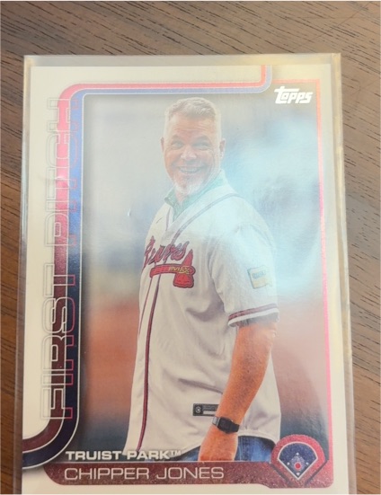 2021 Topps First Pitch #FP-1 Chipper Jones — front