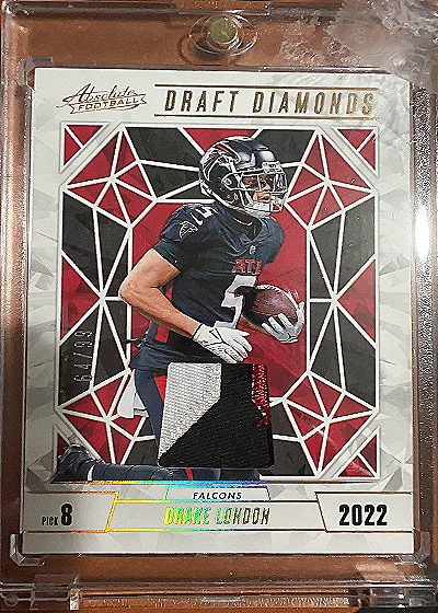 2022 Absolute Football Draft Diamonds #DRAFT DIAMONDS Drake London — front