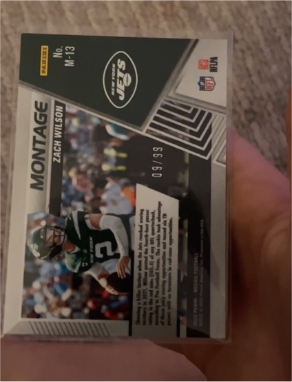 2021 Panini Montage #M-13 Zach Wilson — front