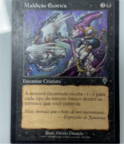 1995 Magic: The Gathering #105 Maldição Exótica — front