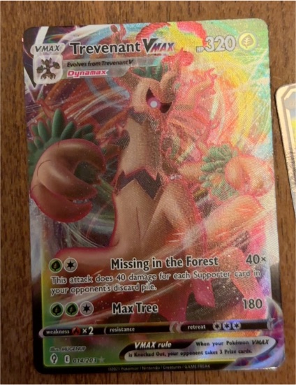 2021 Pokémon VMAX #014 Trevenant VMAX — front