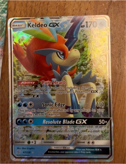 2016 Pokémon #47 Keldeo GX — front