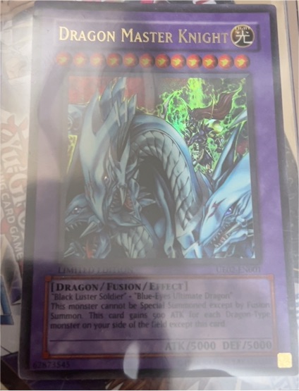1996 Yu-Gi-Oh! LDS1-EN001 Dragon Master Knight — front