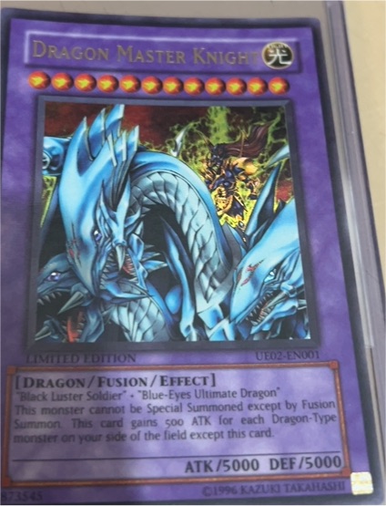 1996 Yu-Gi-Oh! UE02-EN001 Dragon Master Knight — front