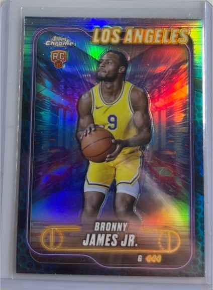 2023 Topps Chrome #9 Bronny James Jr. — front