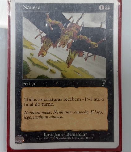 1997 Magic: The Gathering #168 Náusea — front