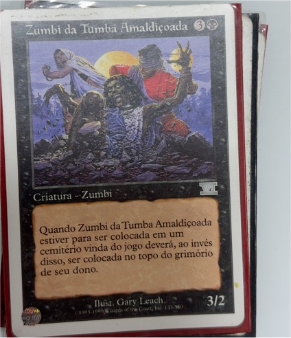 1999 Magic: The Gathering #133 Zumbi da Tumba Amaldiçoada — front