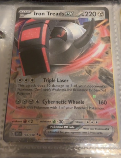 2023 Pokémon SV Scarlet & Violet #143 Iron Treads ex — front