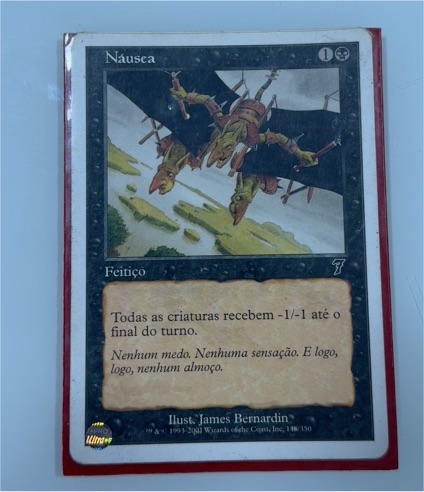 1999 Magic: The Gathering #186 Nausea — front