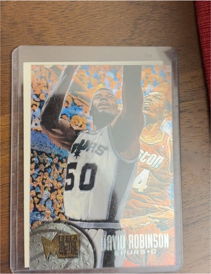 1995 Fleer Metal #50 David Robinson — front