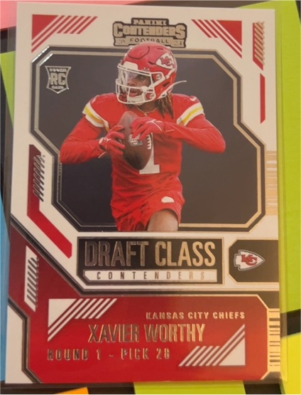 2023 Panini Contenders Draft Class #DRAFT CLASS Xavier Worthy — front