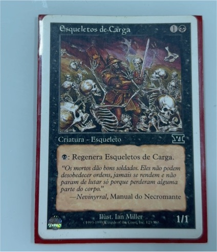 1999 Magic: The Gathering #123 Esqueletos de Carga — front
