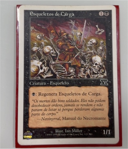 1999 Magic: The Gathering #123 Esqueletos de Carga — front