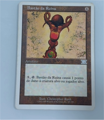 1994 Magic: The Gathering #309 Bastão da Ruína — front