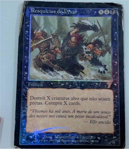 1993 Magic: The Gathering #7 Resquícios de Pesar — front