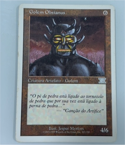 1993 Magic: The Gathering #111 Golem Obsianus — front