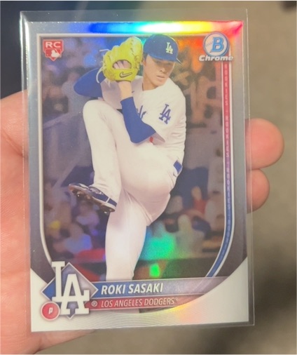 2021 Bowman Chrome #BTP-1 Roki Sasaki — front