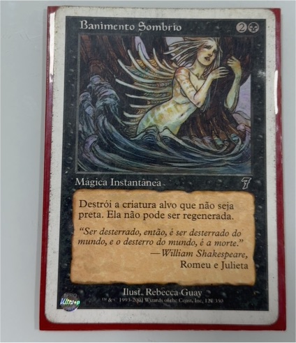 1993 Magic: The Gathering #128 Banimento Sombrio — front