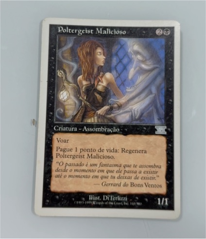 1999 Magic: The Gathering #110 Poltergeist Malicioso — front