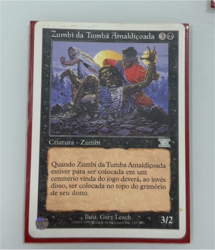 1999 Magic: The Gathering #113 Zumbi da Tumba Amaldiçoada — front