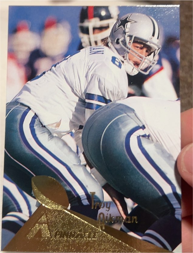 1994 Pinnacle #1 Troy Aikman — front
