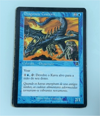 1999 Magic: The Gathering #231 Dragonete Costeiro — front