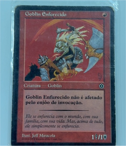 1995 Magic: The Gathering Goblin Enfurecido — front