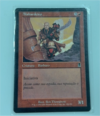 1999 Magic: The Gathering #190 Alabardeiro — front