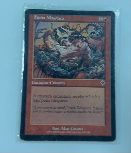 1995 Magic: The Gathering #233 Fúria Maníaca — front