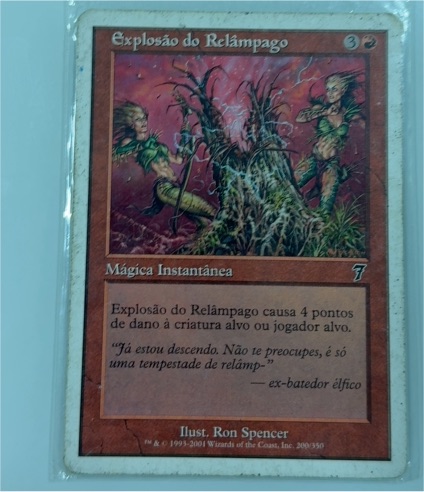 2001 Magic: The Gathering #7 Explosão do Relâmpago — front
