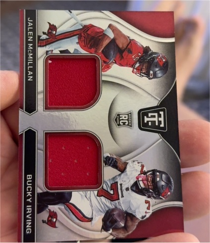 2022 Panini Totally Certified Rookie Patch #TT-RC Jalen McMillan Bucky Irving — front