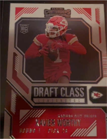 2022 Panini Chronicles Draft Class Contenders #Xavier Worthy — front
