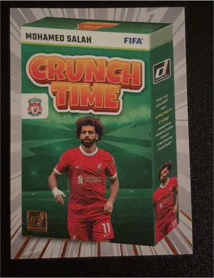 2022 Donruss Crunch Time Mohamed Salah — front
