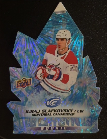 2022 Upper Deck Clear Cut #CE-22 Juraj Slafkovský Rookie — front