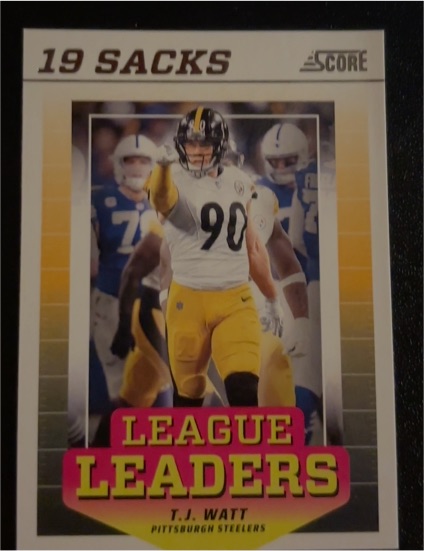 2022 Score #19 T.J. Watt League Leaders — front