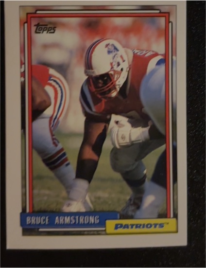 1990 Topps #123 Bruce Armstrong — front