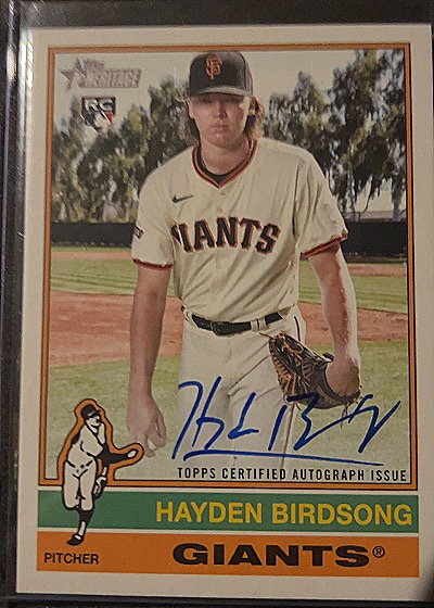 2022 Topps Heritage #RA-HB Hayden Birdsong — front