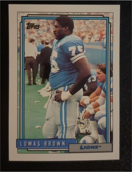 1990 Topps #75 Lomas Brown — front