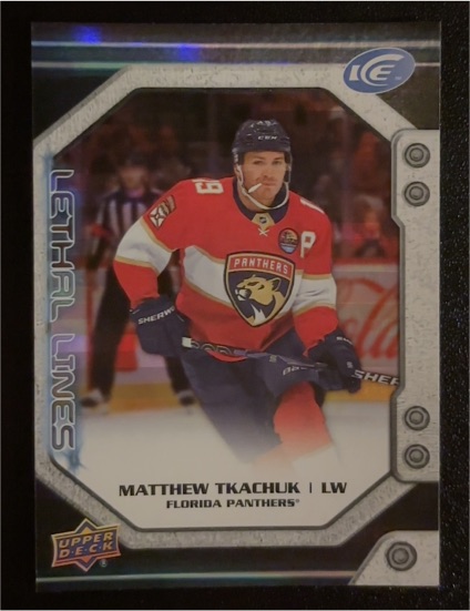 2021 Upper Deck ICE Lethal Lines #LL-19 Matthew Tkachuk — front