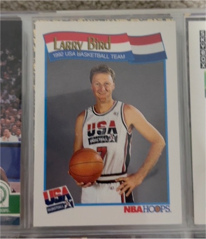 1992 NBA Hoops Larry Bird #7 USA Basketball Team — front