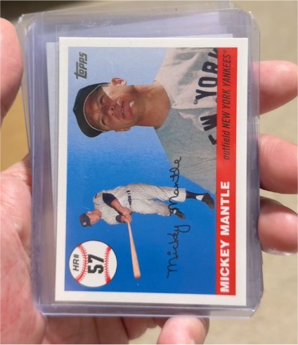1960 Topps #57 Mickey Mantle — front